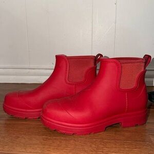 UGG Red Ankle Boots